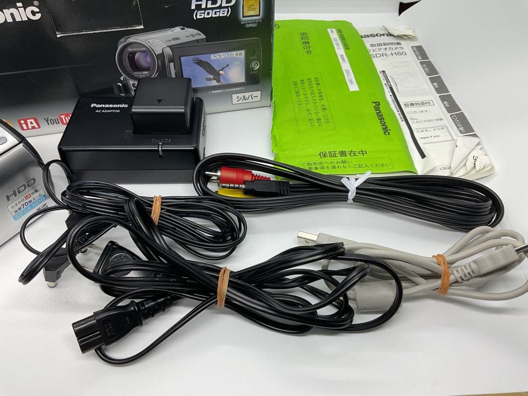 動作品】Panasonic SDR-H80 60GB HDD ビデオカメラ - メルカリ