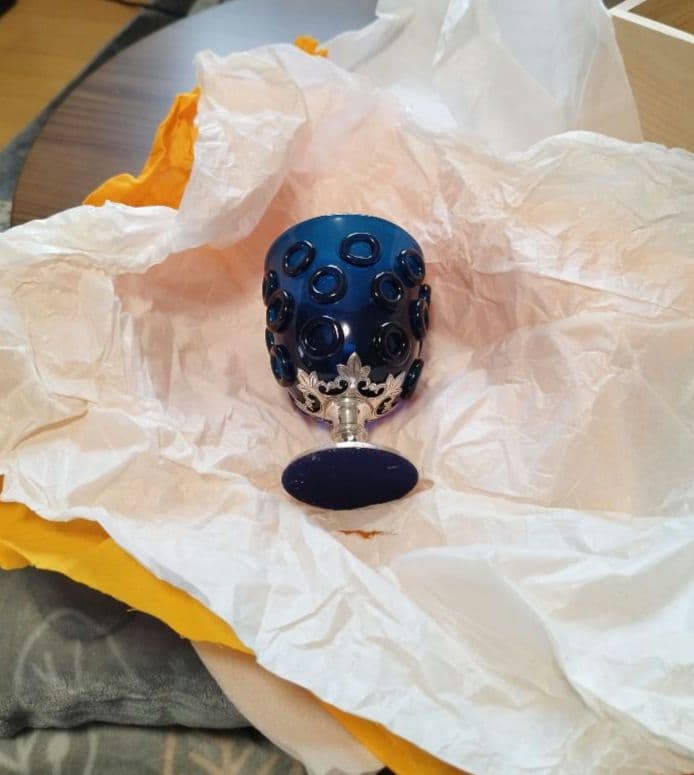 K*k様 由水常雄 正倉院宝物 紺瑠璃杯 復元品 - メルカリ