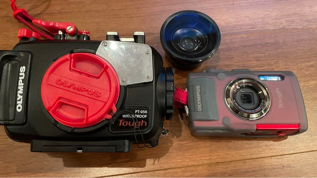 オリンパス　tough TG-3 ハウジング、TP-056 魚眼レンズ　ケース付 INON Information