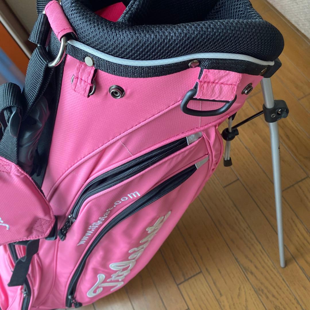 軽量キャディバッグ タイトリスト ピンク スタンド付き - メルカリ