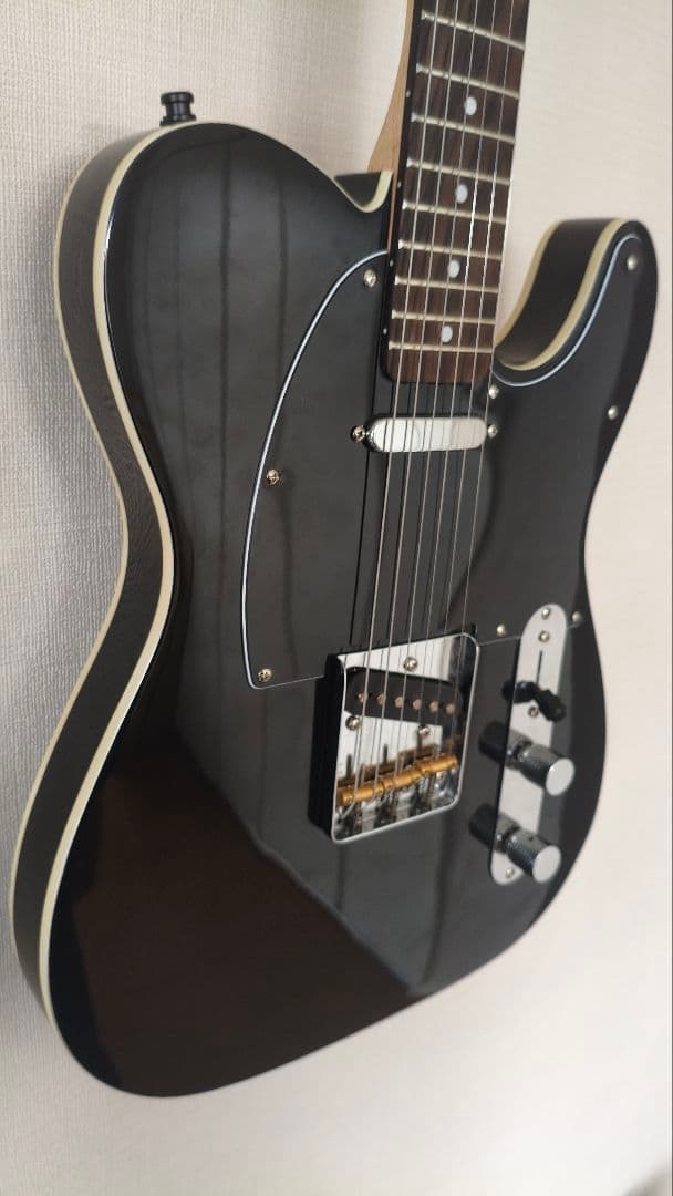 テレキャスター　ブラック　ダブルバインディング