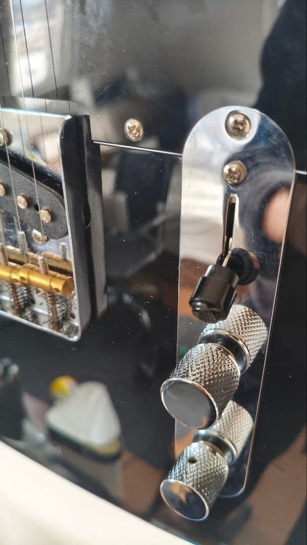 テレキャスター　ブラック　ダブルバインディング