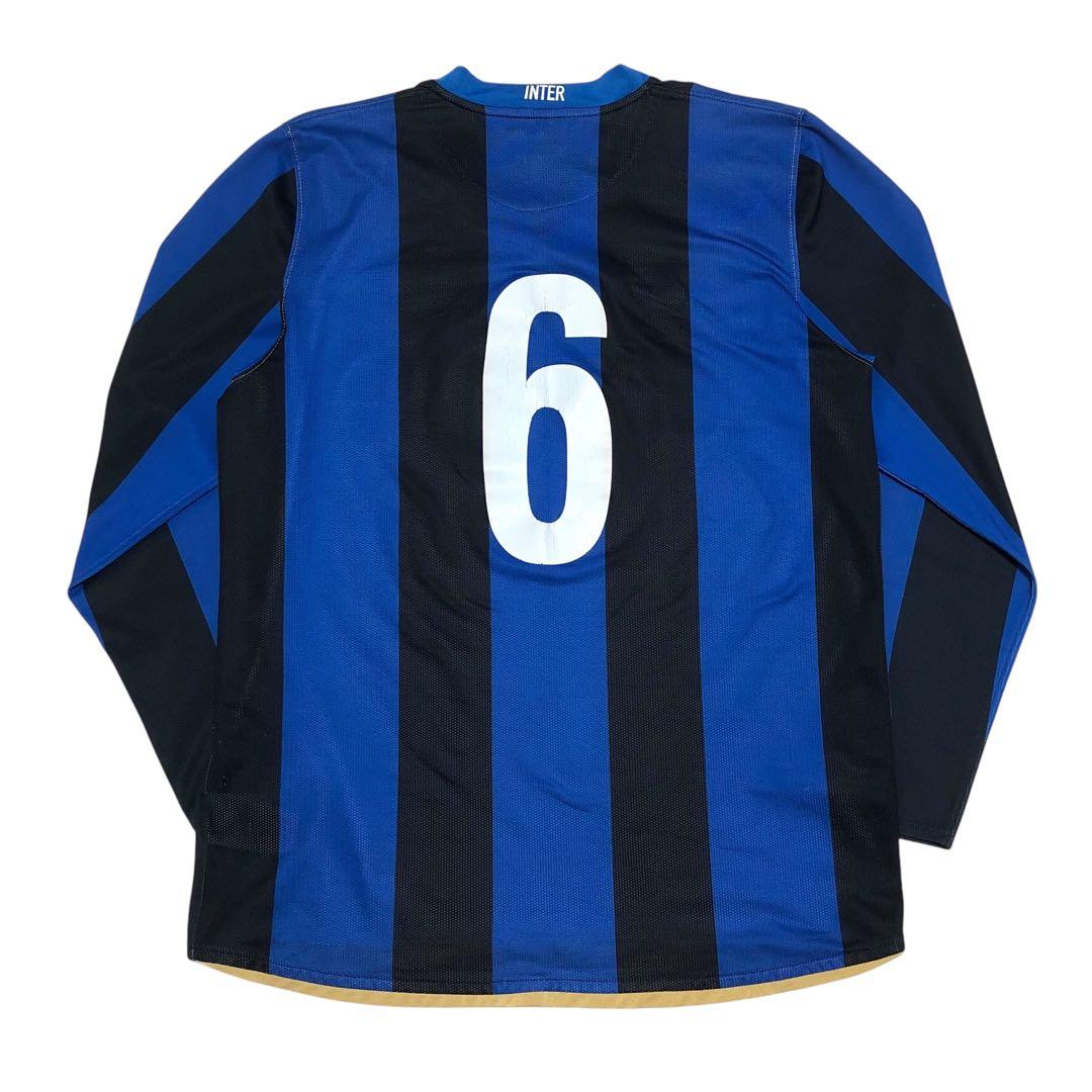 NIKE インテル 08-09 長袖 ユニフォーム ゴールドスポンサー Lサイズ