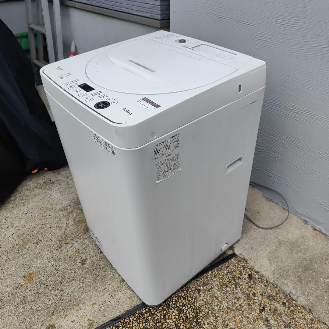 【hikari】SHARP 5.5k 全自動洗濯機 ES-GE5F-W