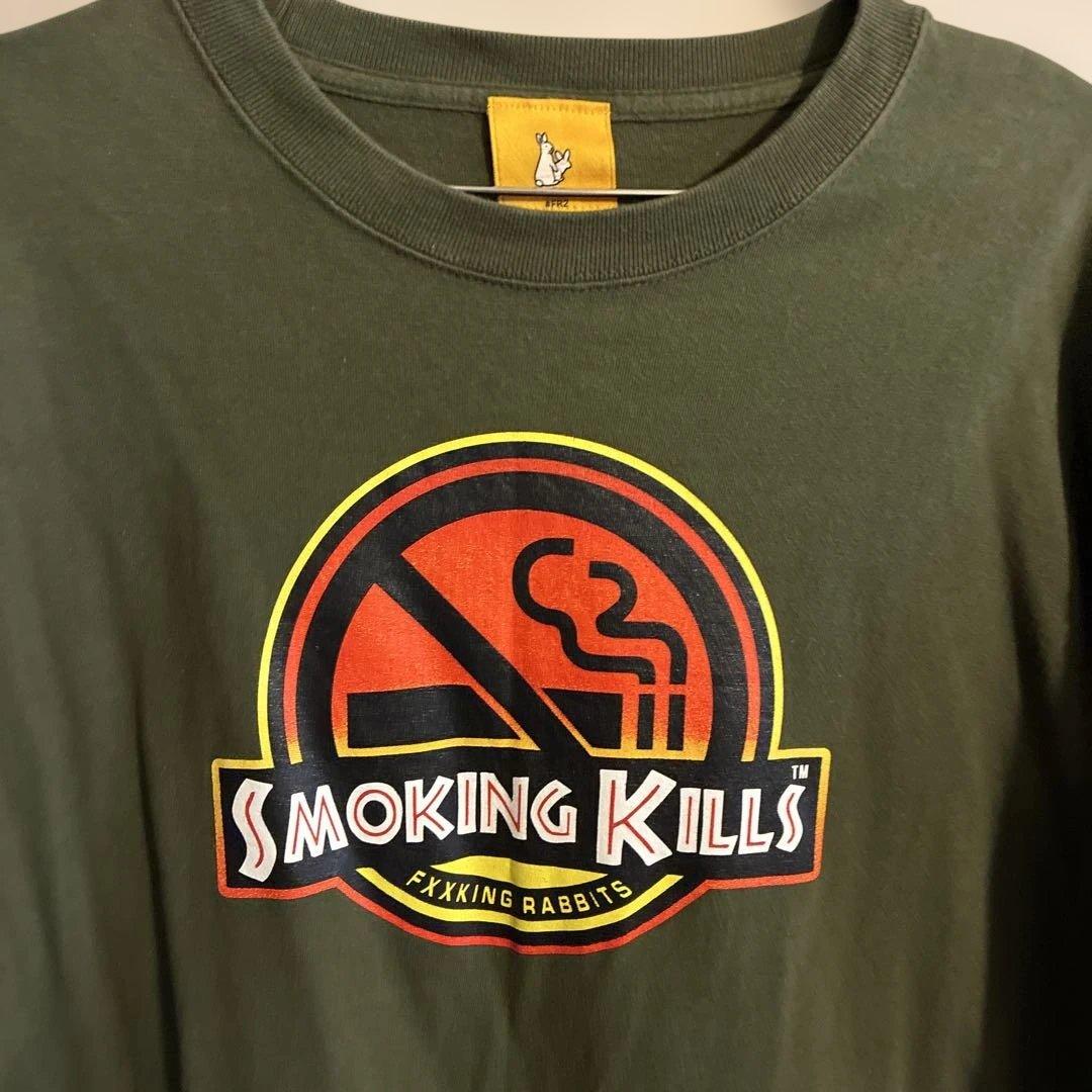 FR2 Smoking Kills Tシャツ オリーブグリーン - メルカリ