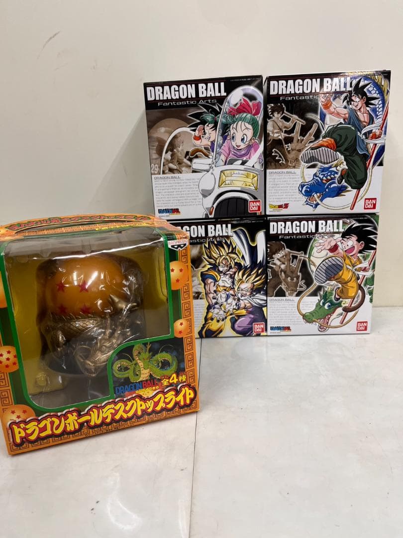 未使用 ドラゴンボール　ファンタスティックアーツ 4種セット + デスクライト