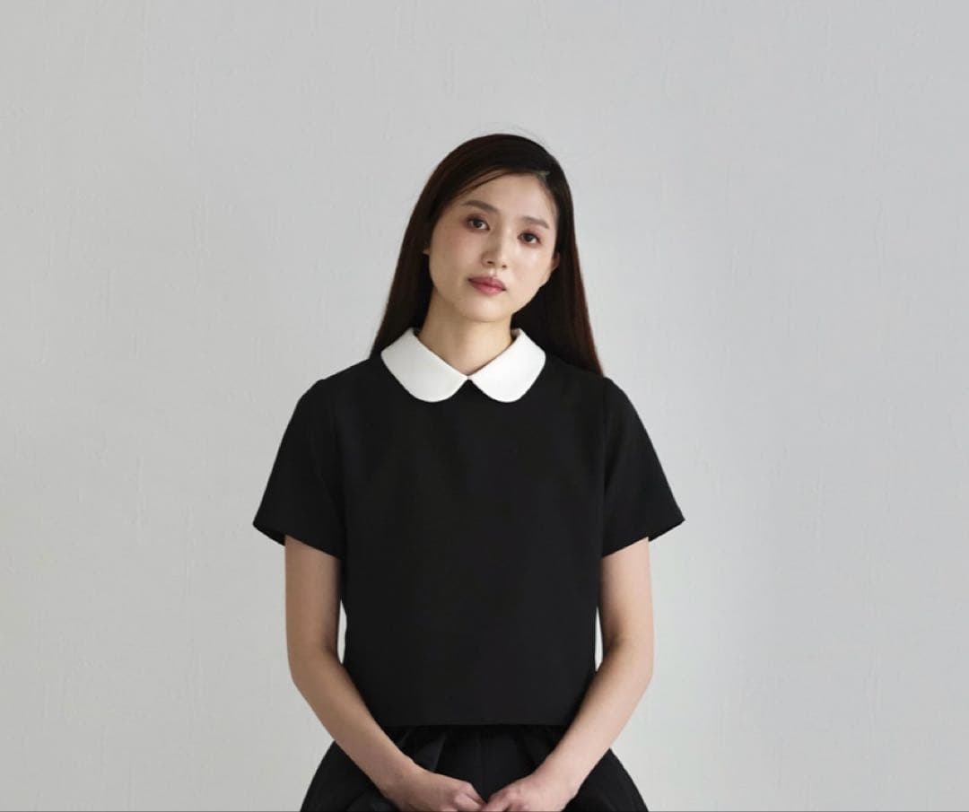 emm the shop 丸襟(black) emm petit marueri - メルカリ