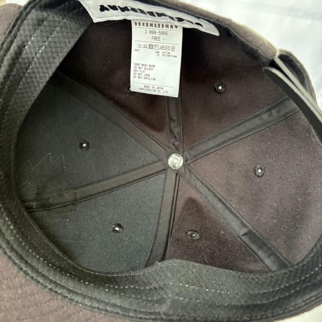 美品/希少モデル】DECEMBERMAY キャップ 秋冬 ワッペン 起毛 - メルカリ