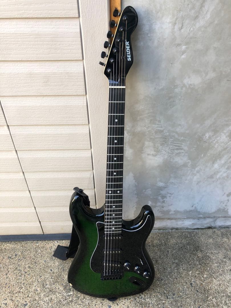 SELDER エレキギター グラデーションブラック/グリーン 美品】SELDER 限定カラー エレキギター セルダー グリーン 緑｜Yahoo