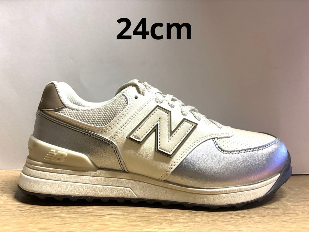 未使用24cm 2E ニューバランスゴルフ WGS574S3 ホワイト/シルバー snkrs-aclo_nb-wgs574s3