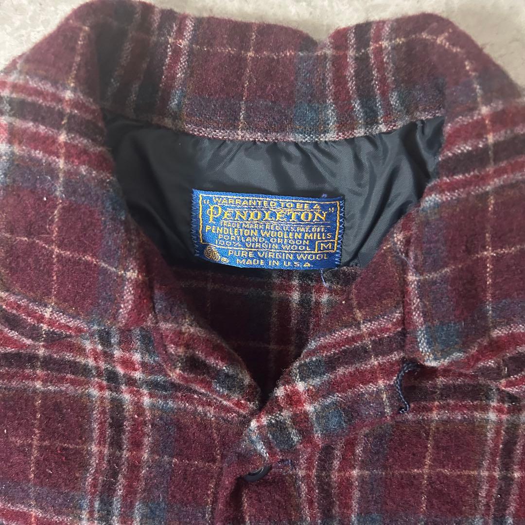 珍配色 70s PENDLETON BOARD SHIRT \"PURPLE\"