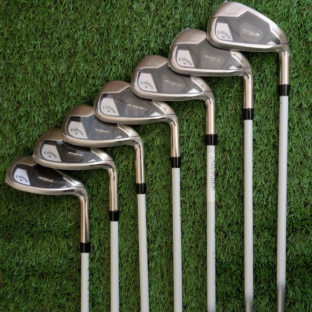 レディース ローグ ST MAX OS アイアンセット 7本 (#6-SW/L) Callaway（キャロウェイ） 返品OK 中古未使用 (7本)ROGUE(ローグ) ST
