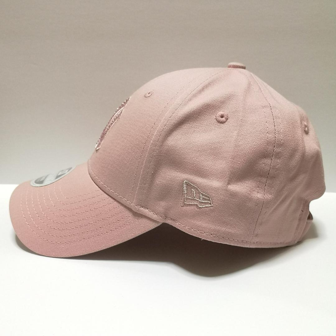海外限定 NEW ERA ニューエラ NY ヤンキース ラインストーン ピンク