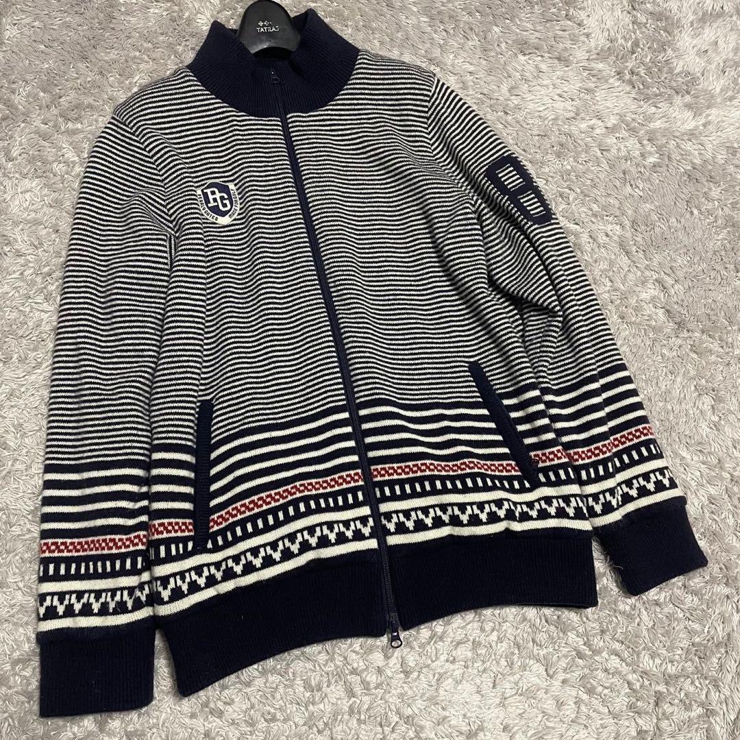 PEARLY GATES パーリーゲイツ ニットジップアップジャケット サイズ4 中古・古着通販】PEARLY GATES (パーリーゲイツ) ジップニット