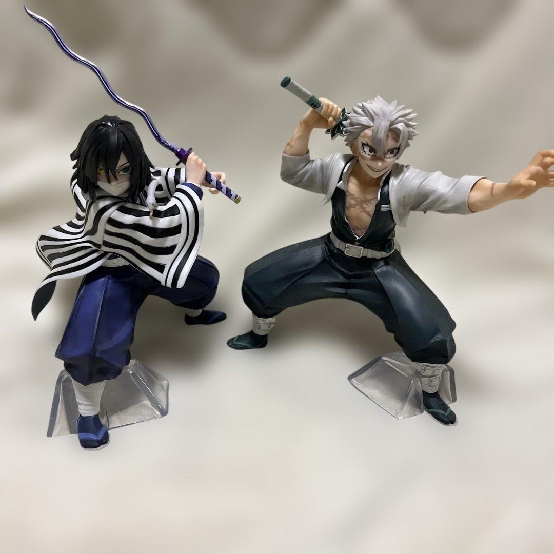 鬼滅の刃 一番くじ 柱稽古 不死川実弥 伊黒小芭内 フィギュア 2種