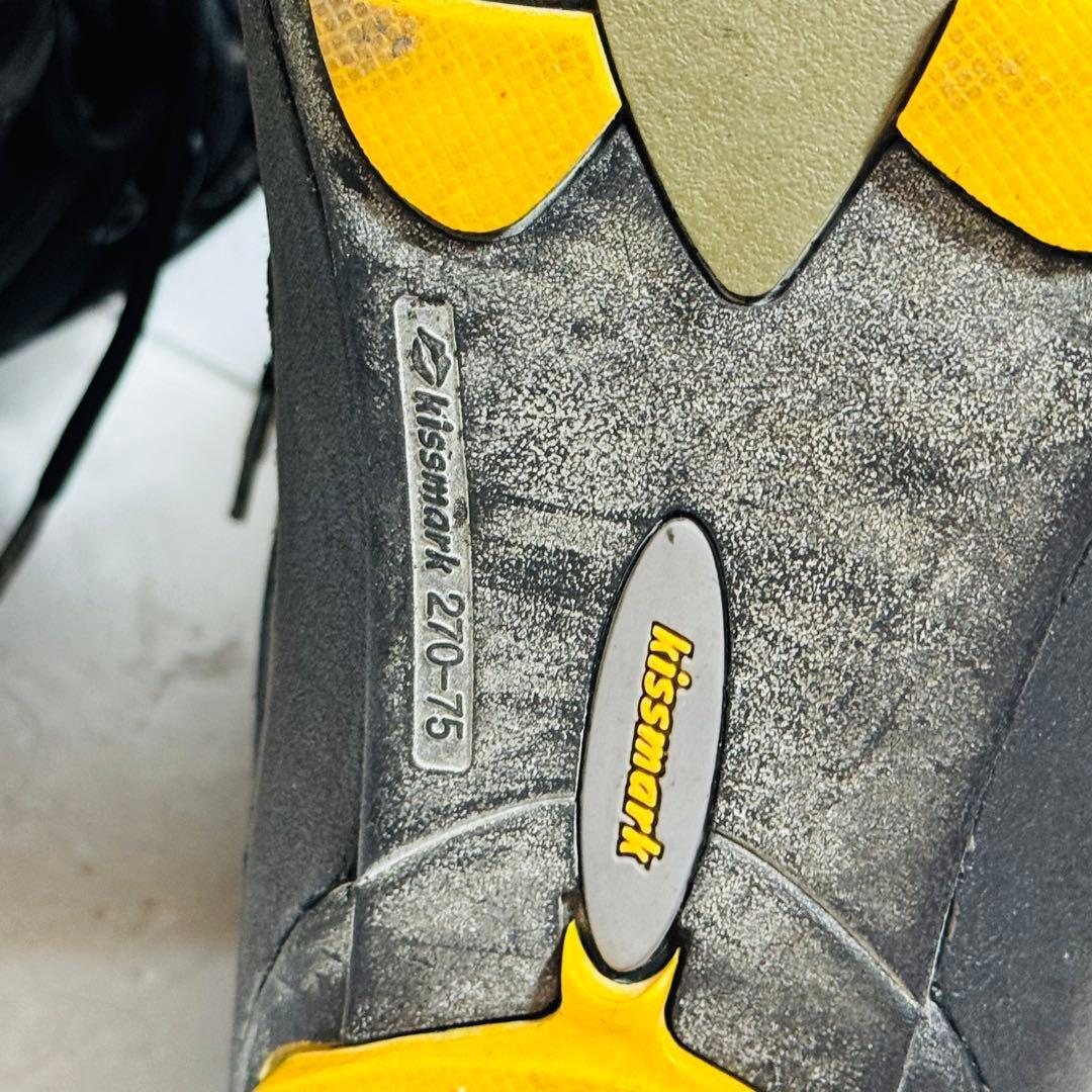 27-27.5cm kismark スノーボードブーツ ブラック 初心者格安処分