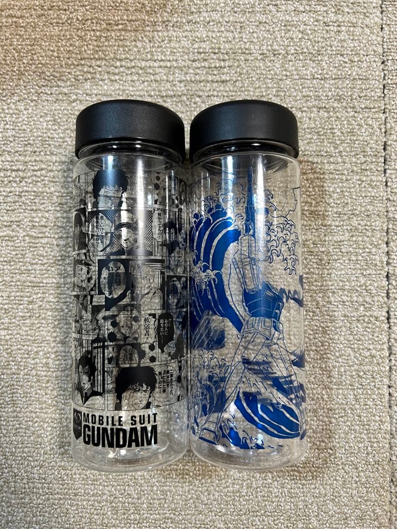 ガンダム　クリアボトル 本日よりGUNDAM Café YOKOHAMA Satelliteで人気のオリジナルクリア