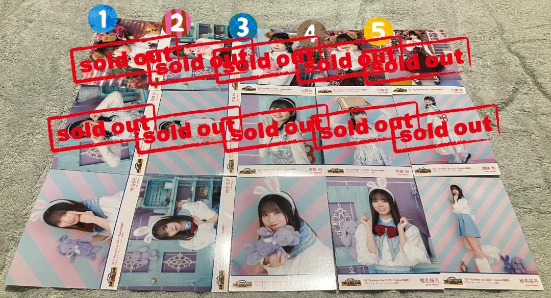 ナナニジ　22/7　TOYBOX衣装　ブロマイド　バラ売り