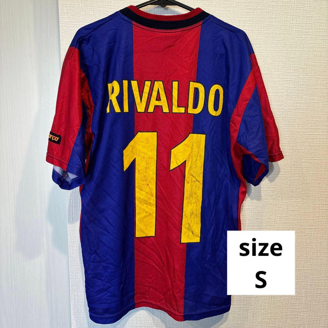 90s バルサ バルセロナ リバウド 公式ユニフォーム 半袖 ゲームシャツ