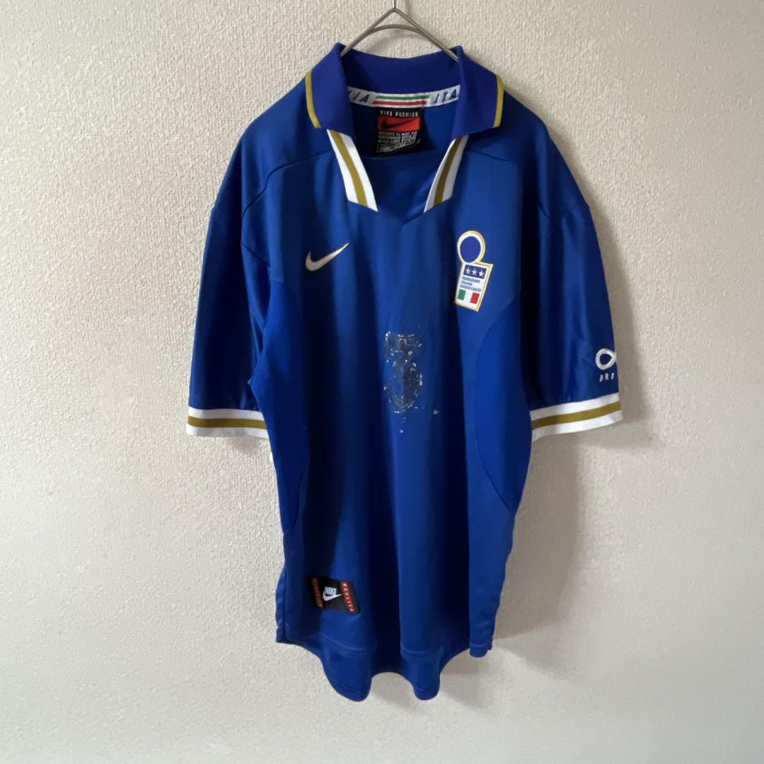 F1 イタリア代表ユニフォーム90年代サッカー3番マルディーニナイキ製M