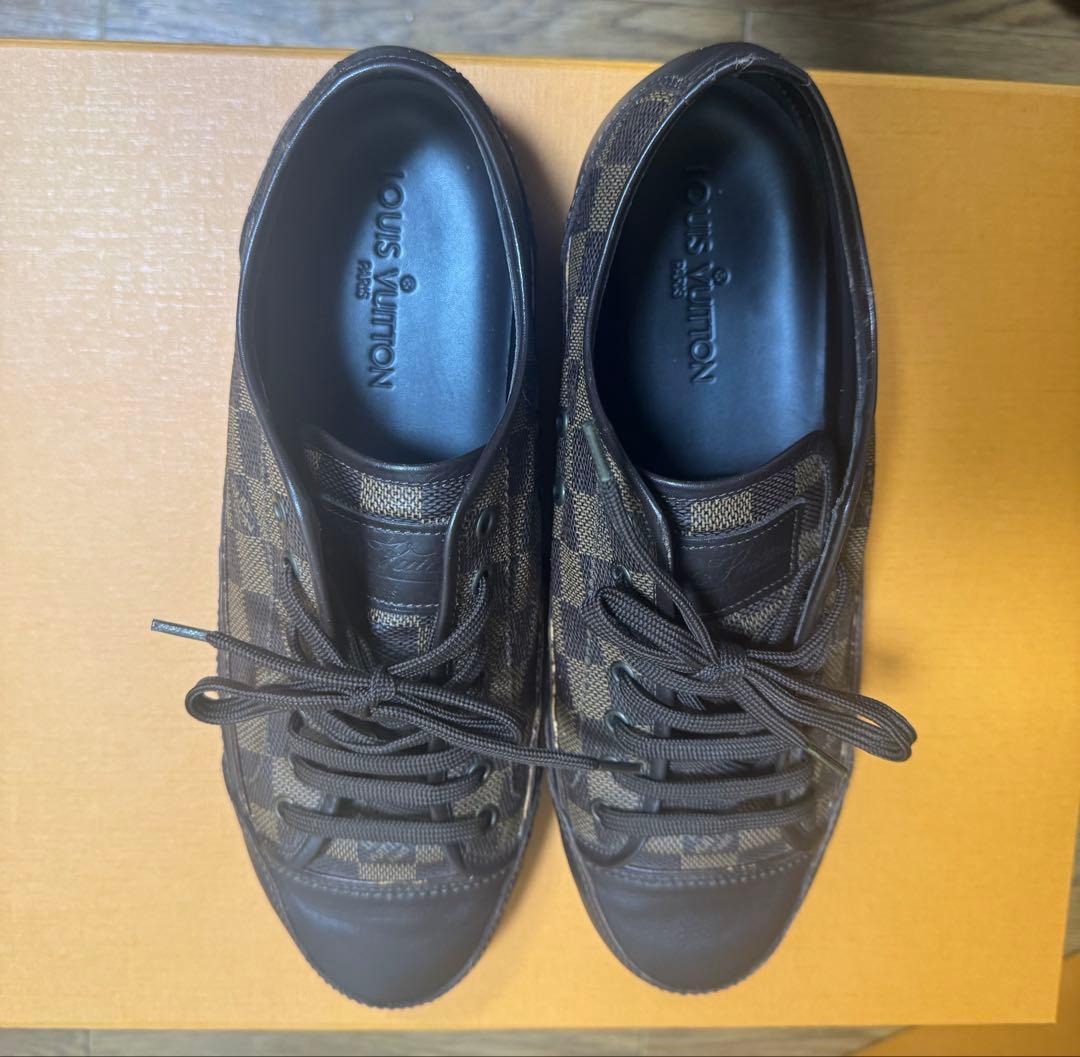 ルイヴィトン ダミエ スニーカー シューズ ローカット 26.5cm 茶色