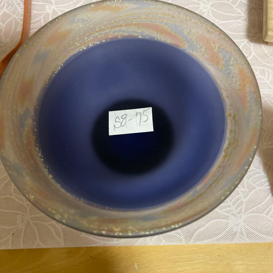 茶道具　石井康治作　手吹き硝子　茶盌