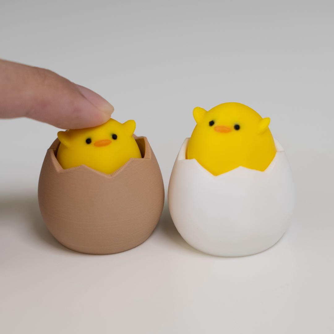 2個セット】ひよこフィジェット 赤軸＆緑軸メカニカルスイッチ搭載