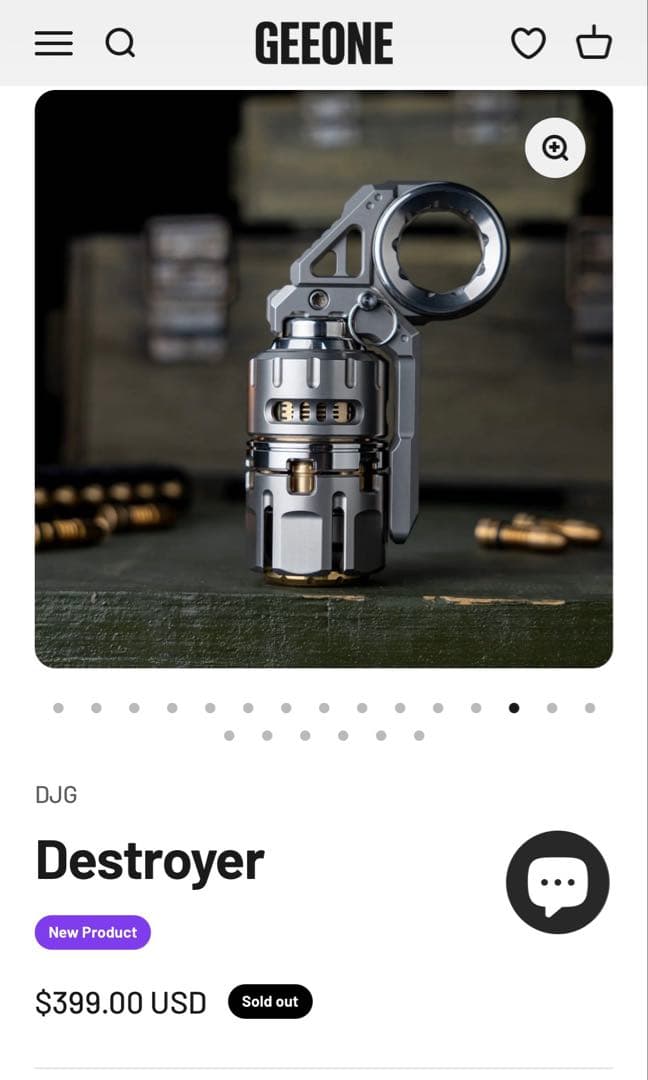 DJG Destroyer 「正規品」 フィジェットトイ 音叉内蔵 EDC - メルカリ