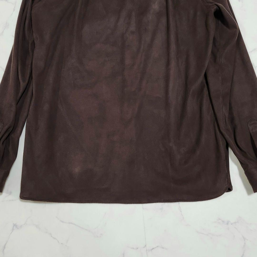 エッリコフォルミコラxビームスF フェイクスエードオーバーシャツ 別注