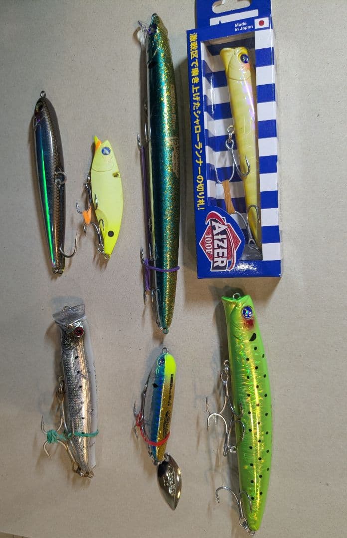 AIZER他 ミノー・プラグ 7個セット シーバス - メルカリ