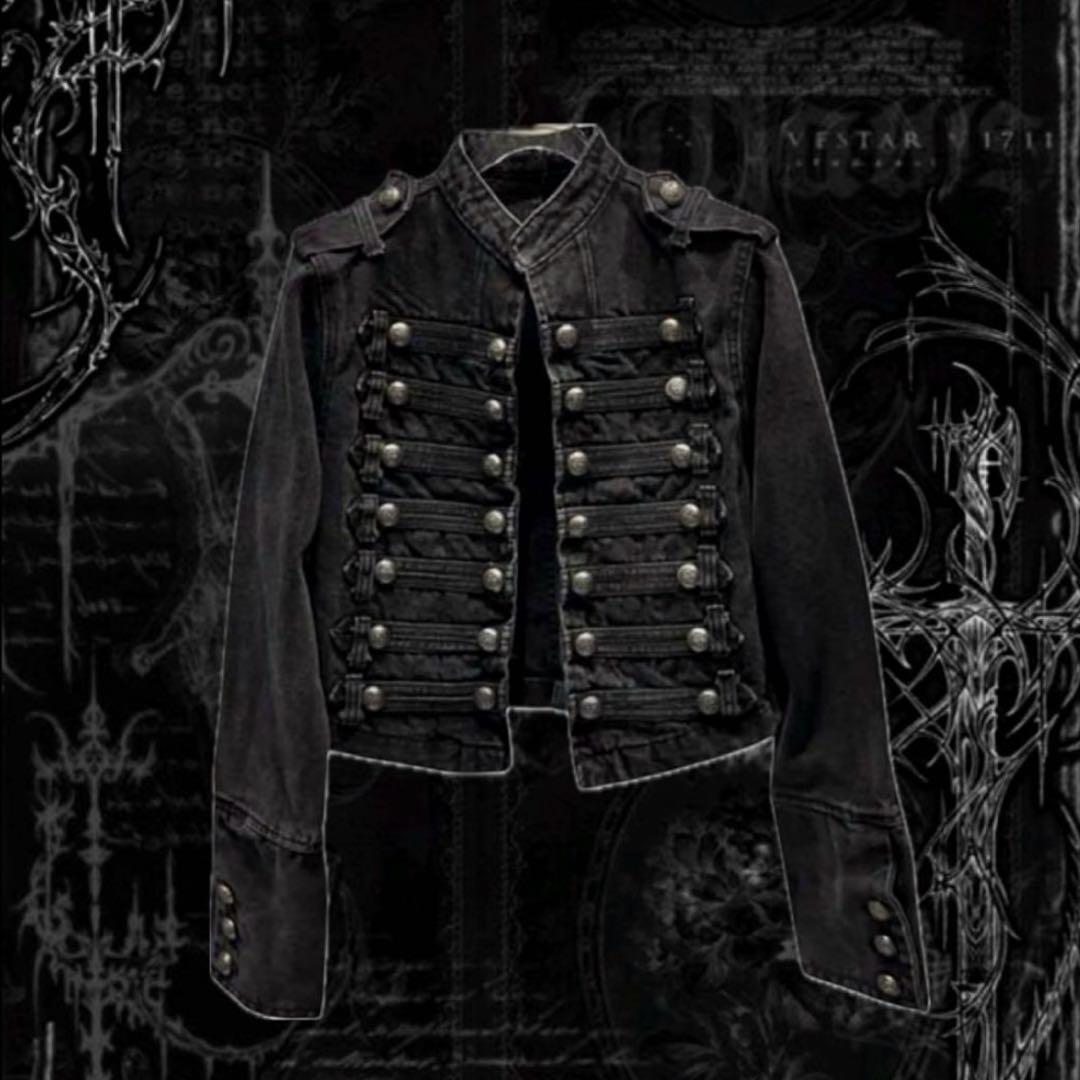 y2k 00s denim Napoleon Jacket opium - メルカリ
