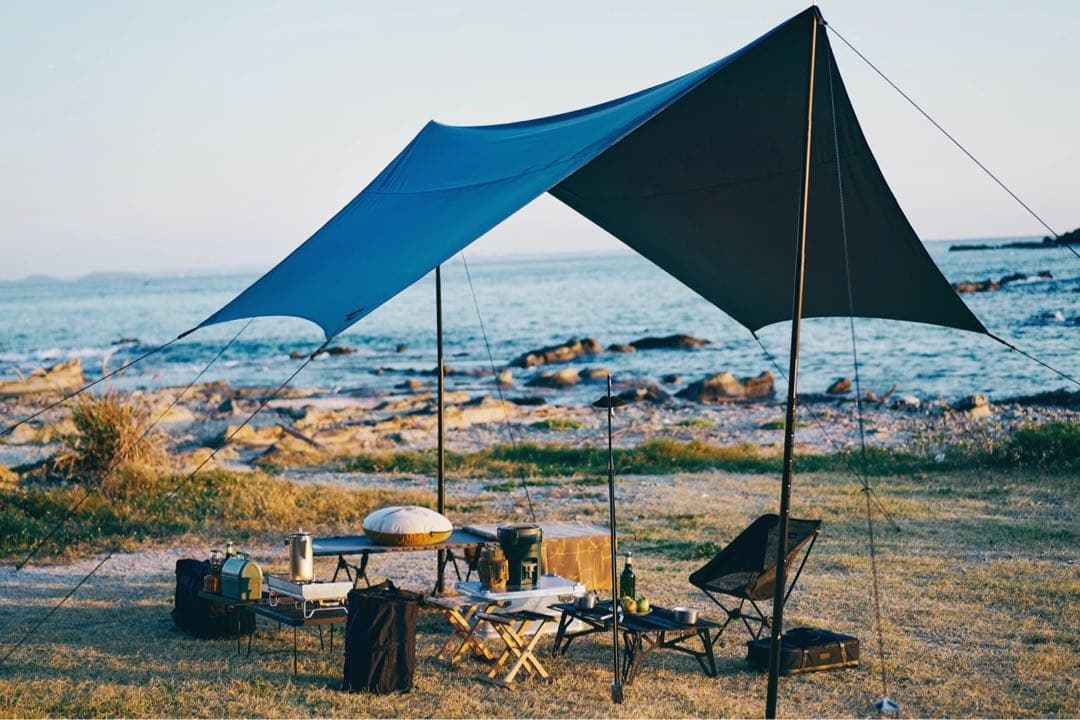 マカオン TC Amazon | TOKYO CRAFTS マカオンTC タープ ヘキサ型 グレー TC素材 4m