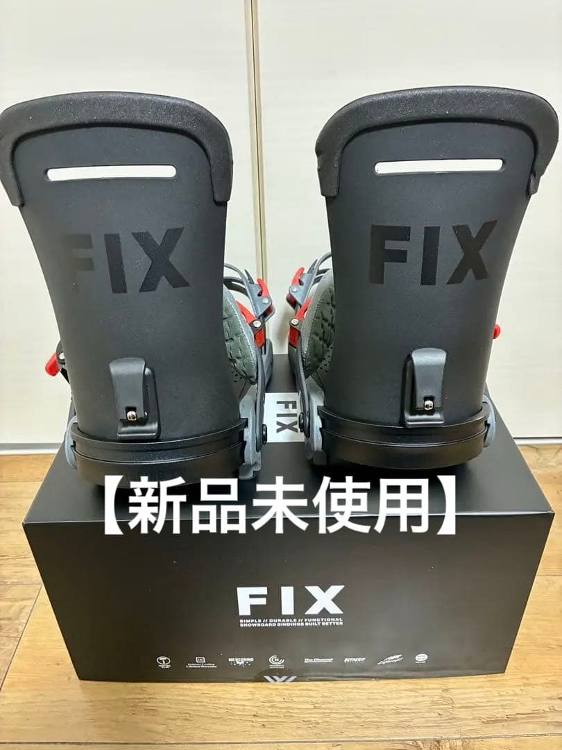 【新品未使用】FIX YALE ビンディング グレー/レッド 楽天市場】フィックス ビンディング FIX YALE BINDING 24-25