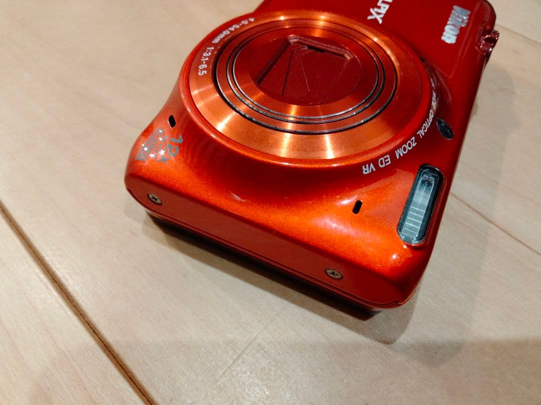 ジャンク Nikon COOLPIX S6500 デジカメ オレンジ Wi-Fi