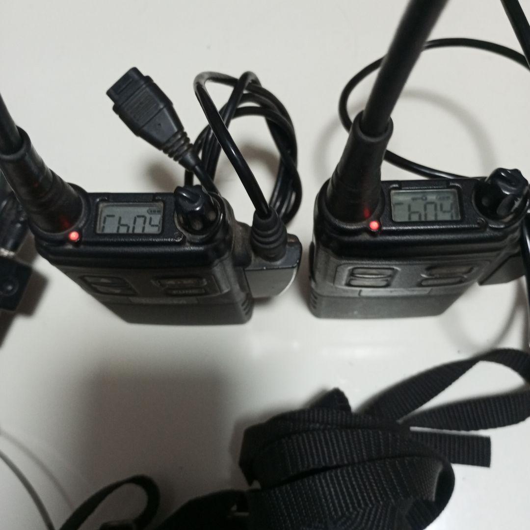 ICOM同時通話無線機IC -4855セット乾電池ケース 付ヘッドセット付お買得