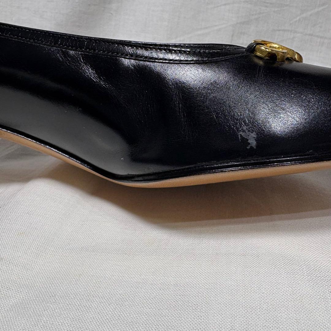 フェラガモ 黒パンプス 約24cm ビンテージ 未使用自宅保管品 - メルカリ