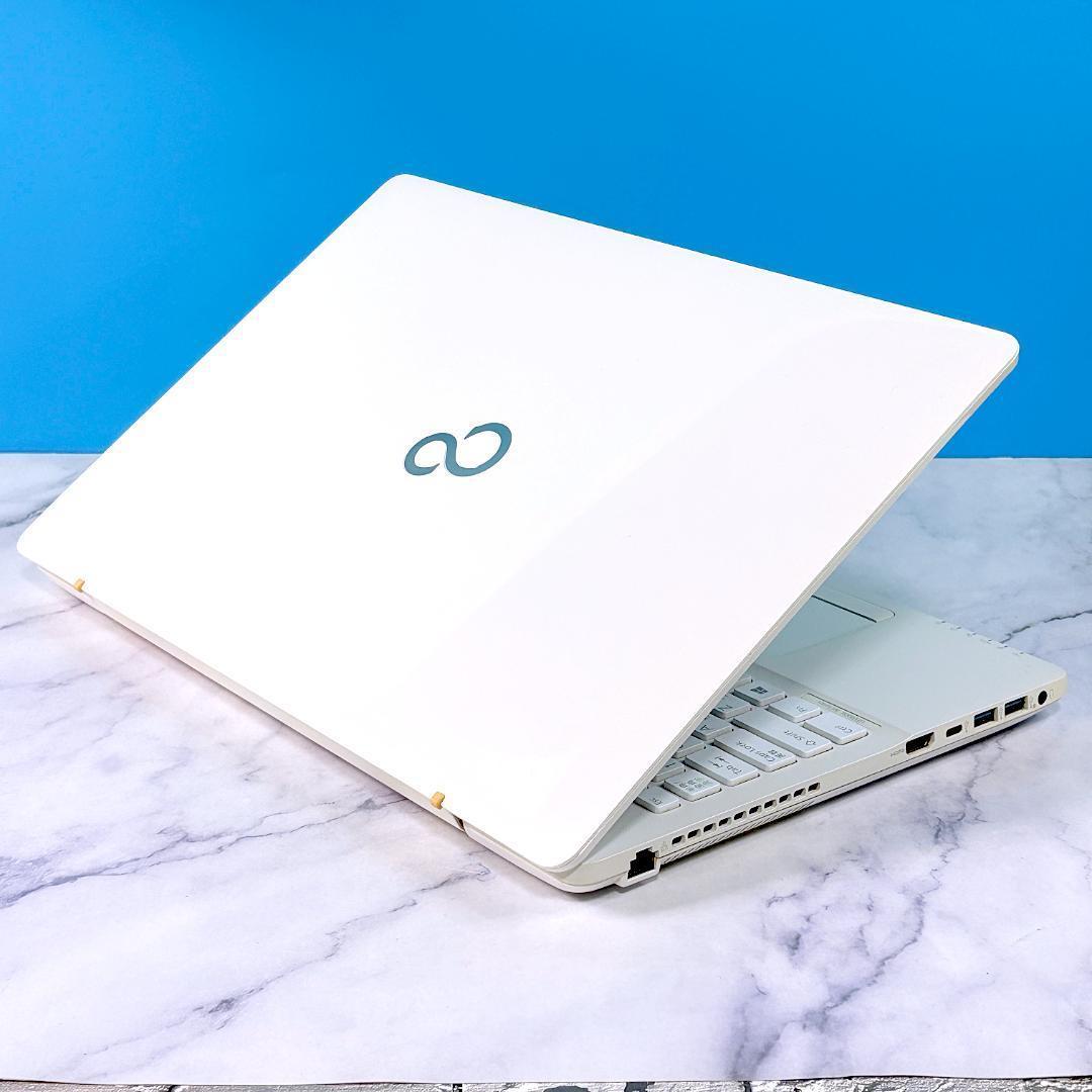美品☆Corei7・8GB・SSD・MSOffice付 ホワイト ノートパソコン - メルカリ