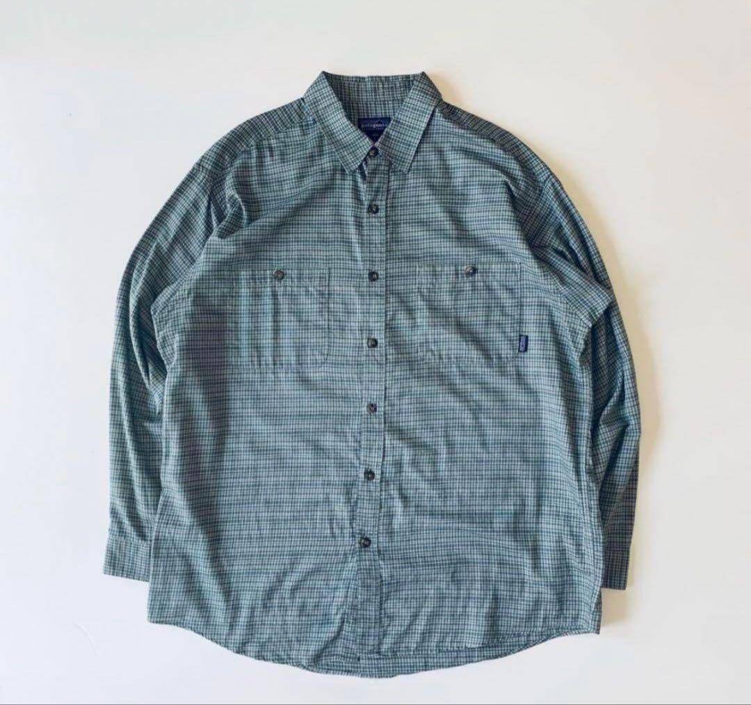 Patagonia 97年　ポルトガル製　シャツ 90s Patagonia organic cotton shirt ポルトガル製パタゴニアの