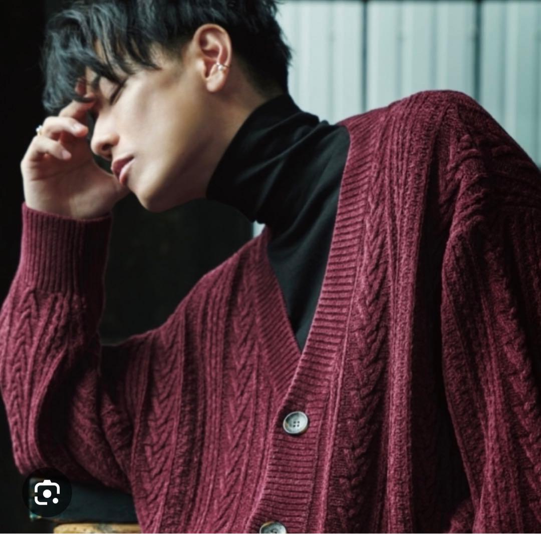 再値下げ！佐藤健ABYTSニットカーディガン男女兼用2サイズ - メルカリ