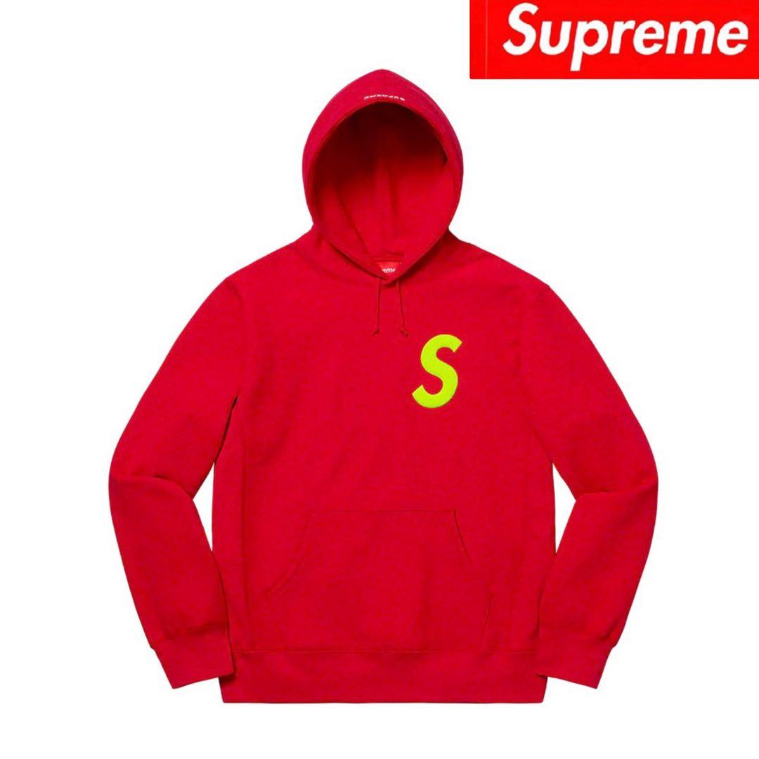 トップス Supreme S Logo Hooded Sweatshirt \"Red\"