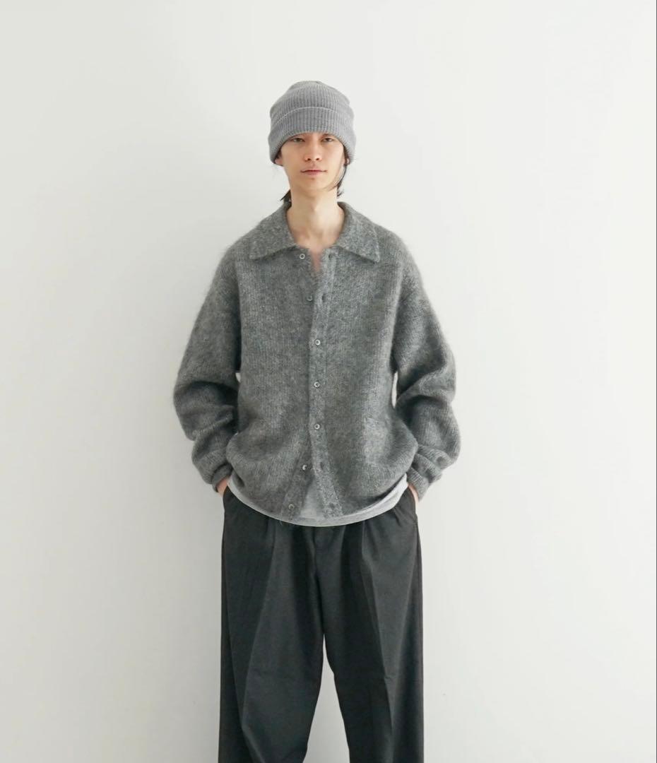 crepuscule Mohair polo cardigan 