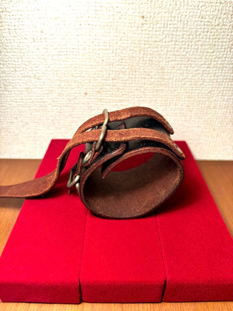 アンダーカバー レザー リストバンド affa ブラック ブレスレットの