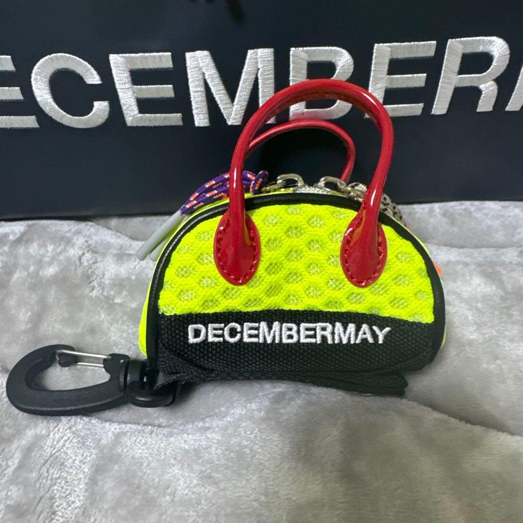 新品 DECEMBERMAY イエロー ゴルフバッグ ボールポーチハンドタオル