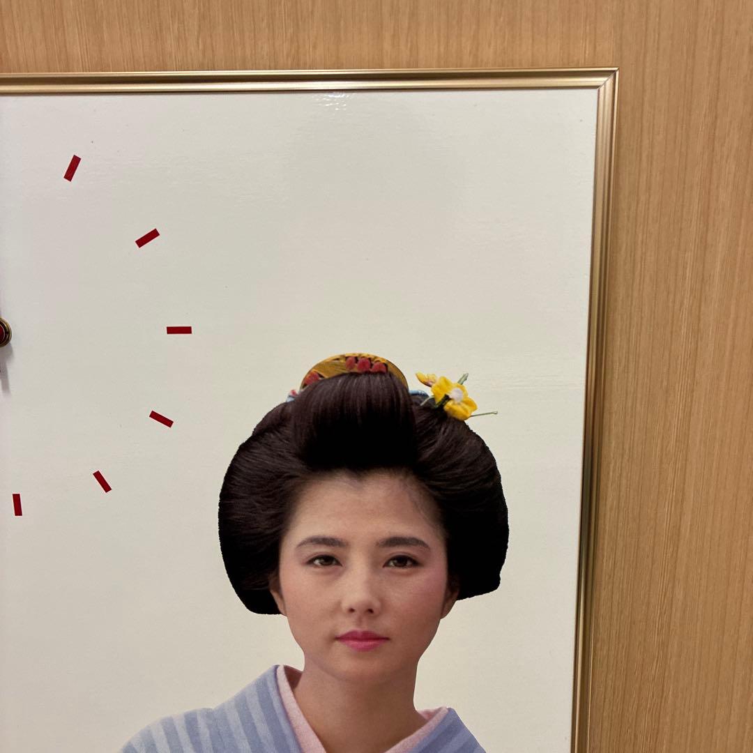 マ*ー様 大原麗子サントリーウイスキー・レッド パネル時計 ノベルティ