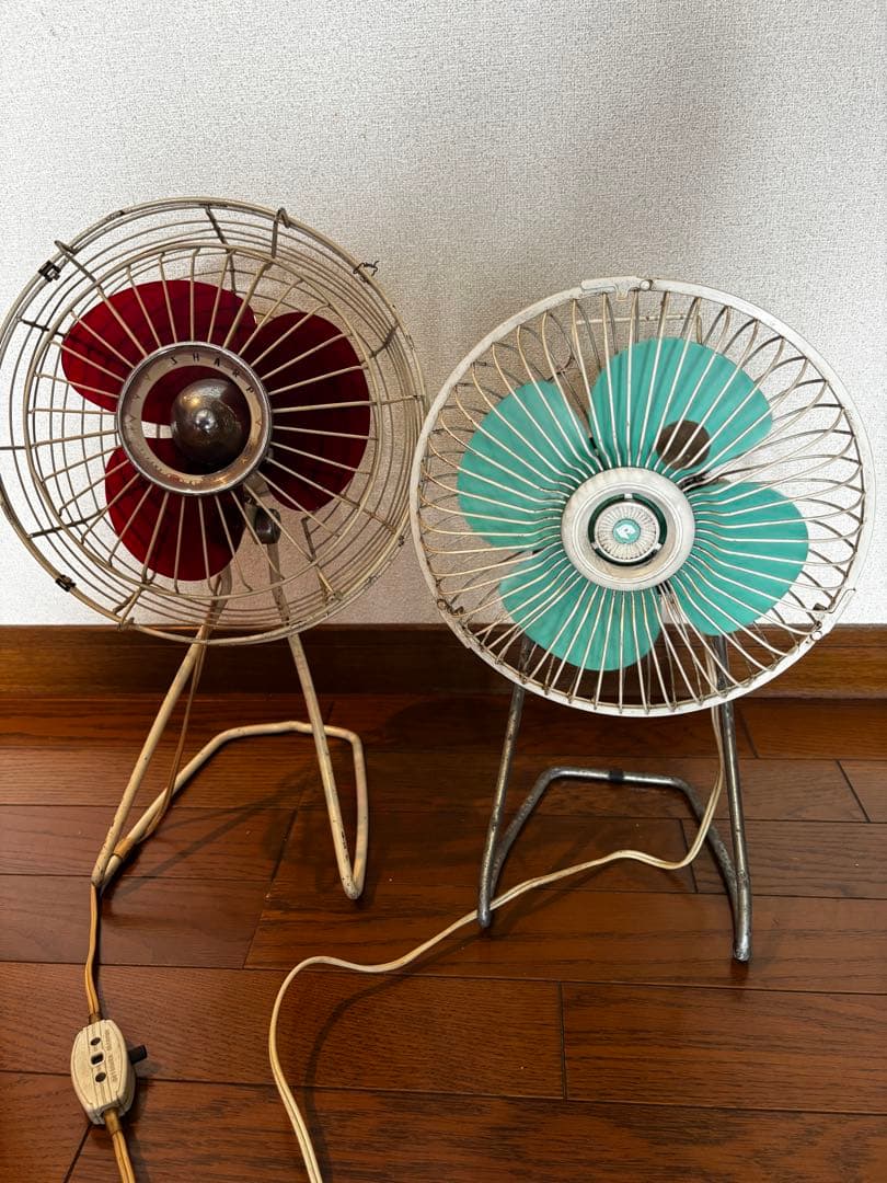 昭和レトロ sharp 卓上扇風機2台＋COPAL フリップ時計 3点セット 楽天市場】レトロ 扇風機（タイプ（扇風機・サーキュレーター）卓上型