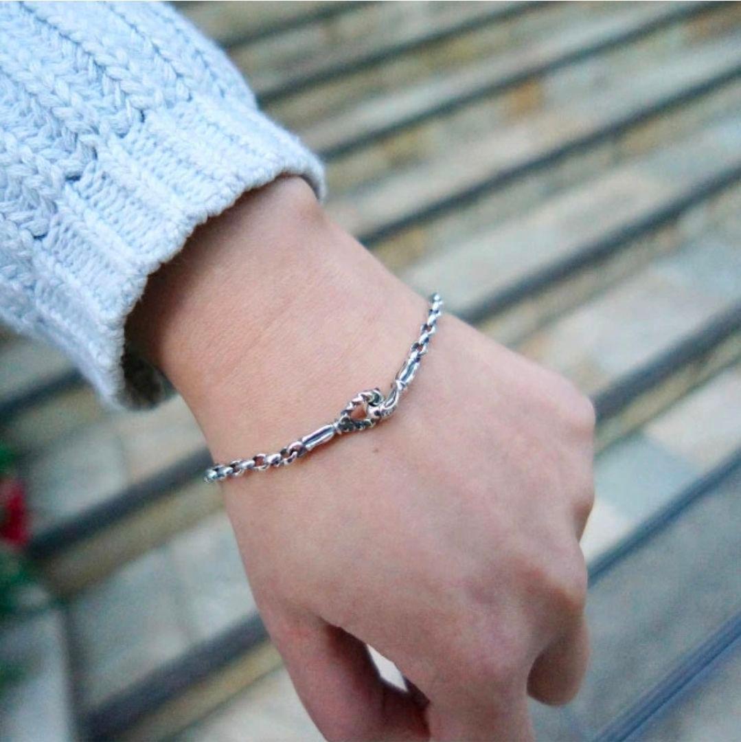 LONE ONES ミニシルク チェーン ブレスレット L (4.0mm)