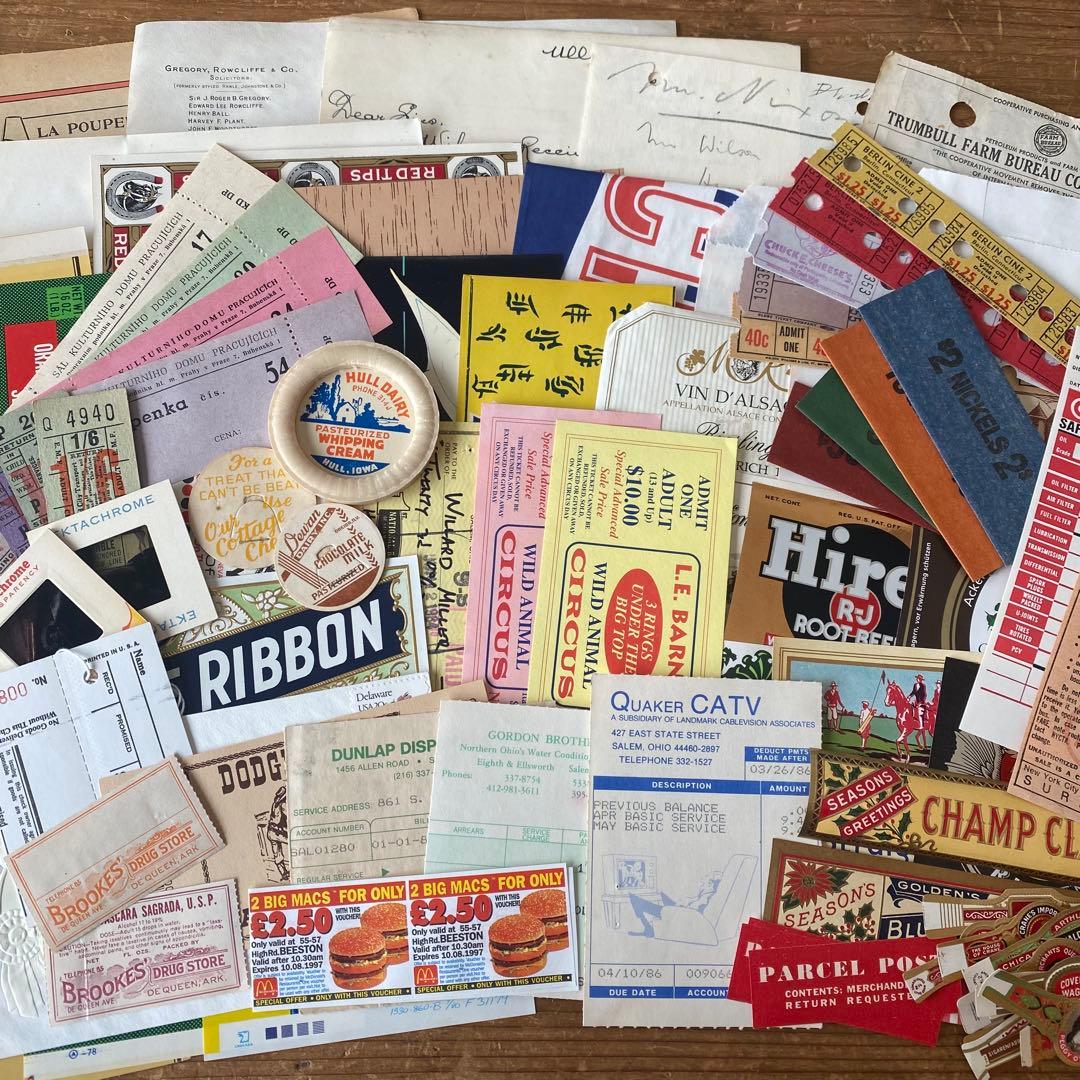 【225】 ヴィンテージ 紙ものセット 送料込み✩ 紙モノ - 人気のファイヤーキング ジェダイなどを取り扱い「AG」｜FIRE