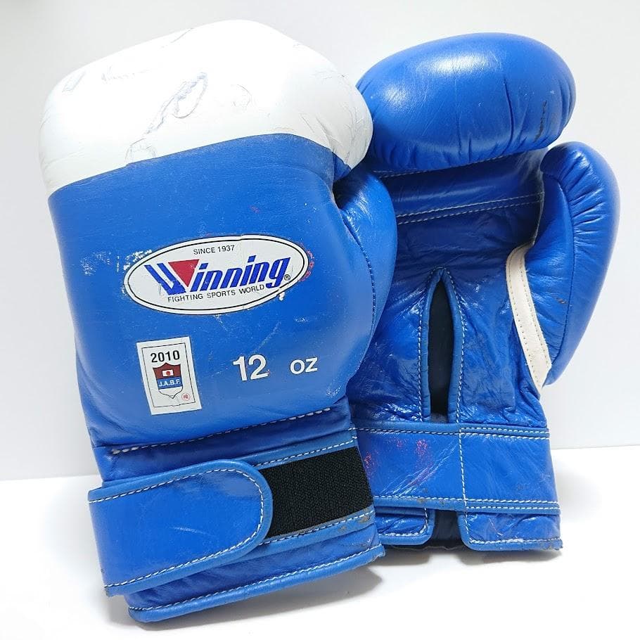 winning ウイニング ボクシンググローブ 12oz 青 旧アマチュア試合用