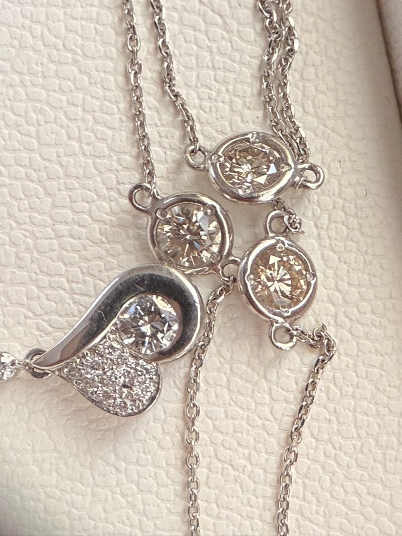 pt850 天然ダイヤモンドブレスレット　0.5ct