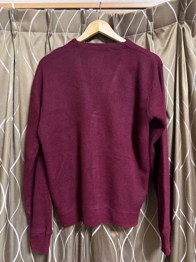 70s usa製 SEARS アクリルカーディガン　\"ボルドー\"